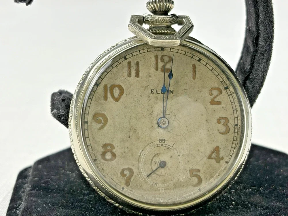 Vintage 1920’s Elgin B.W. Raymond Illinois USA Pocket Watch Grade 384